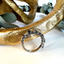 Gorgeous 3/4 Sapphire and Diamond White Gold Eternity Ring