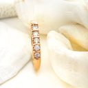 White Diamond Rose gold ring