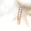 White Diamond Rose gold ring