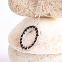 Black Diamond White gold pendant