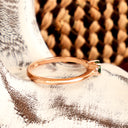 Gorgeous Rose Gold Tsavorite Ring With Petite Diamond Shoulder Highlights