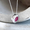 White Gold Ruby Pendant