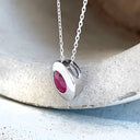 White Gold Ruby Pendant