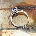 cushion cut tanzanite ring