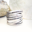 Black Diamond White Gold Zebra Statement Ring