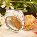 3D Silver Table Mountain Ring