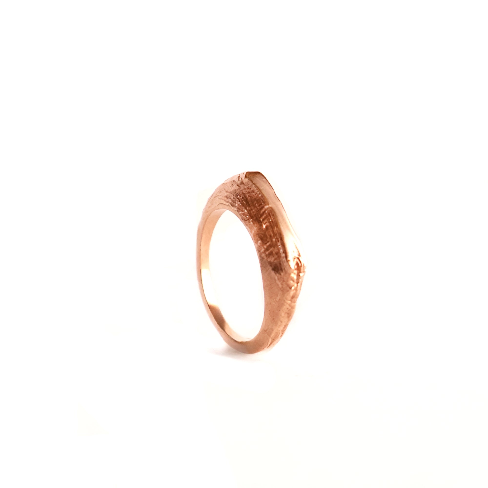Hidden Summit Table Mountain Stacking Ring in Rose Gold - Afrogem Jewellers