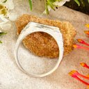 3D Silver Table Mountain Ring