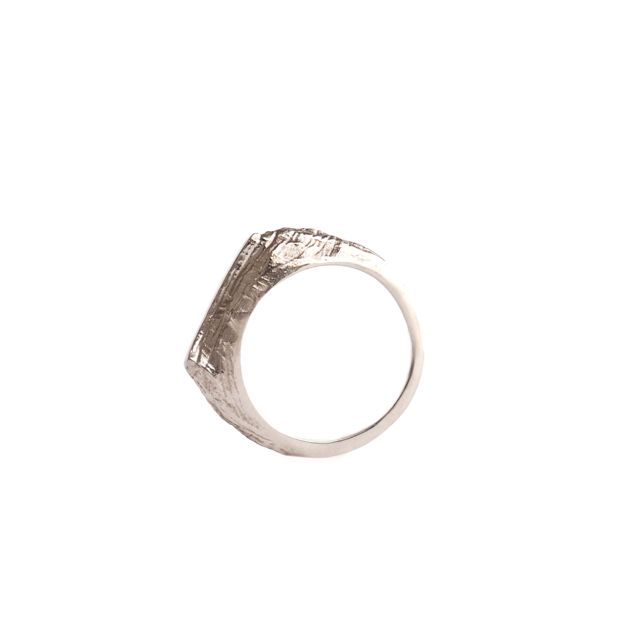 Hidden Summit Table Mountain Stacking Ring in White Gold - Afrogem ...