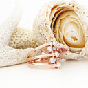Multiband All Diamond Rose Gold Ring