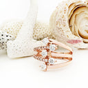 Multiband All Diamond Rose Gold Ring