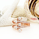 Multiband All Diamond Rose Gold Ring