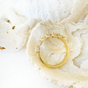 Gorgeous Six White Diamond Yellow Gold Ring