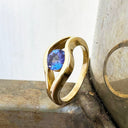 Golden Eye Yellow Gold Tanzanite Ring