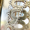 Opulent White Gold Curb Chain