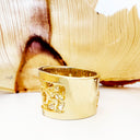 Golden People of Africa Eternity Ring with Diamond Borders
