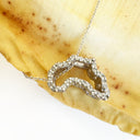 Diamond Studded 9-carat White Gold Africa Pendant