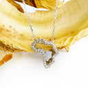 Diamond Studded 9-carat White Gold Africa Pendant