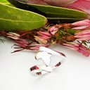 Split Shank Silver Africa Map Ring