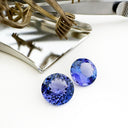 Tanzanite - blue/VIOLET Round Cut Pair - 5.72ct
