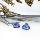 Tanzanite - blue/VIOLET Round Cut Pair - 2.66ct