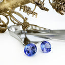 Tanzanite - blue/VIOLET Round Cut Pair - 2.66ct