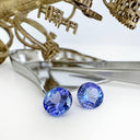 Tanzanite - blue/VIOLET Round Cut Pair - 2.66ct