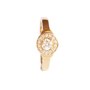 Inner Light Diamond Ring With All White Diamonds in Yellow Gold