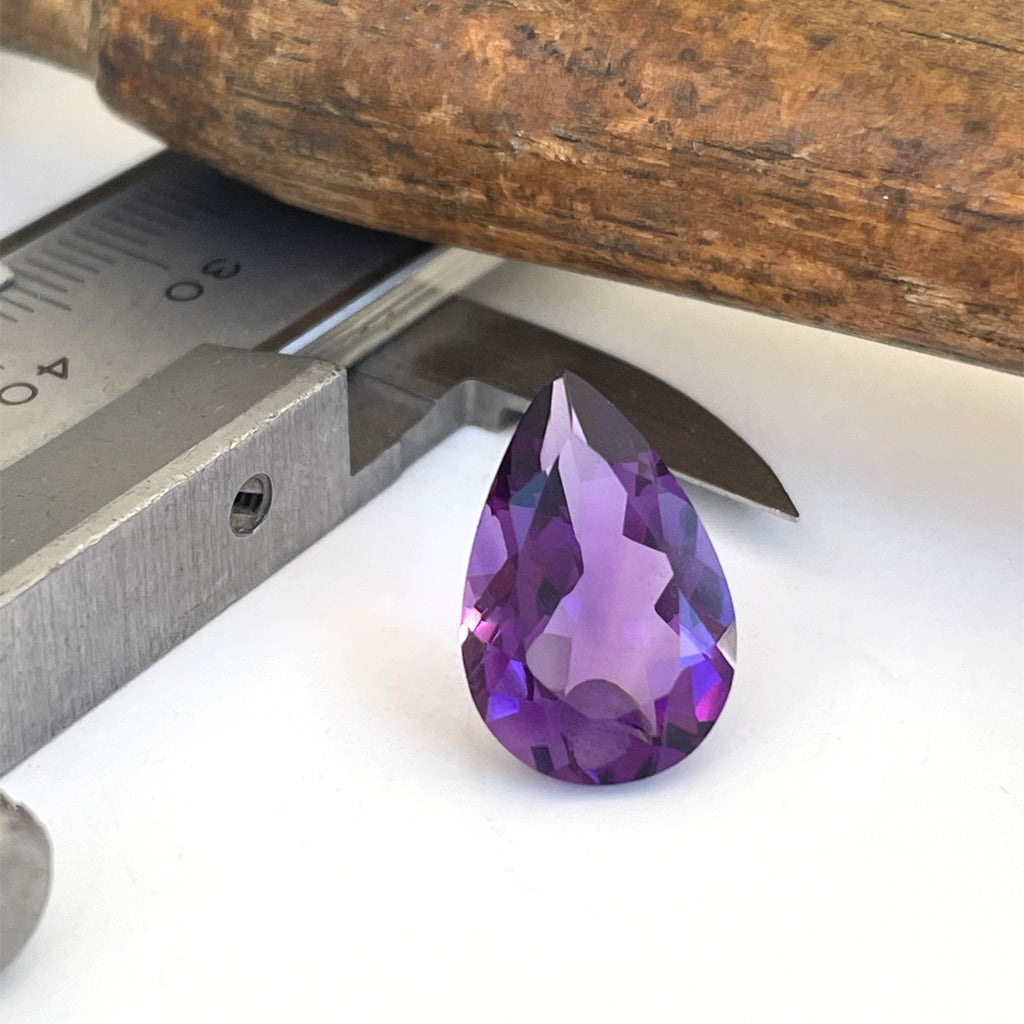 Amethyst - Purple Pear Cut - 4.25ct