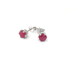 Ruby Six Claw Cathedral Set Studs