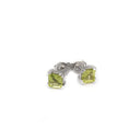 Peridot Square Cut Studs