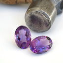 Amethyst - Purple Oval Cut Pair - 9.78ct