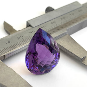 Amethyst - Purple Pear Cut - 39.31ct