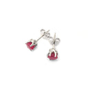Ruby Six Claw Cathedral Set Studs