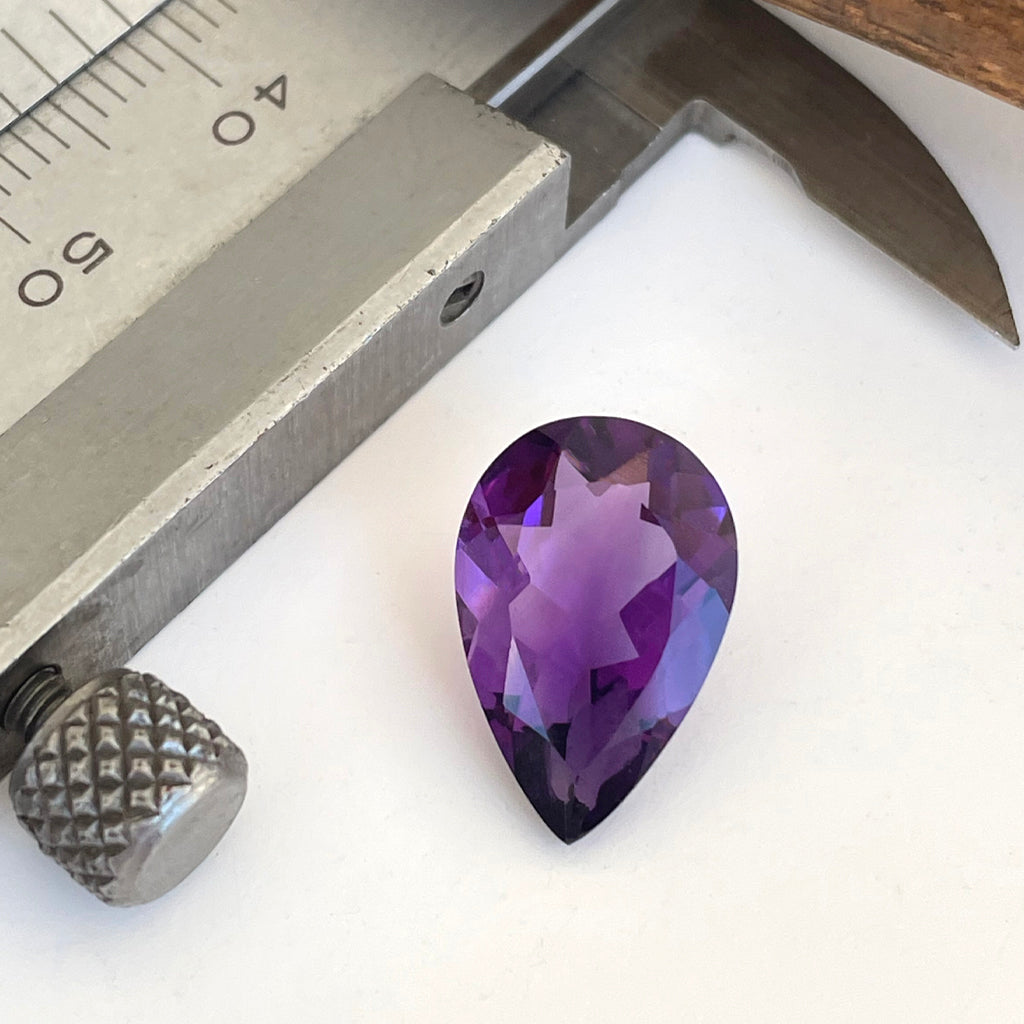 Amethyst - Purple Pear Cut - 4.25ct