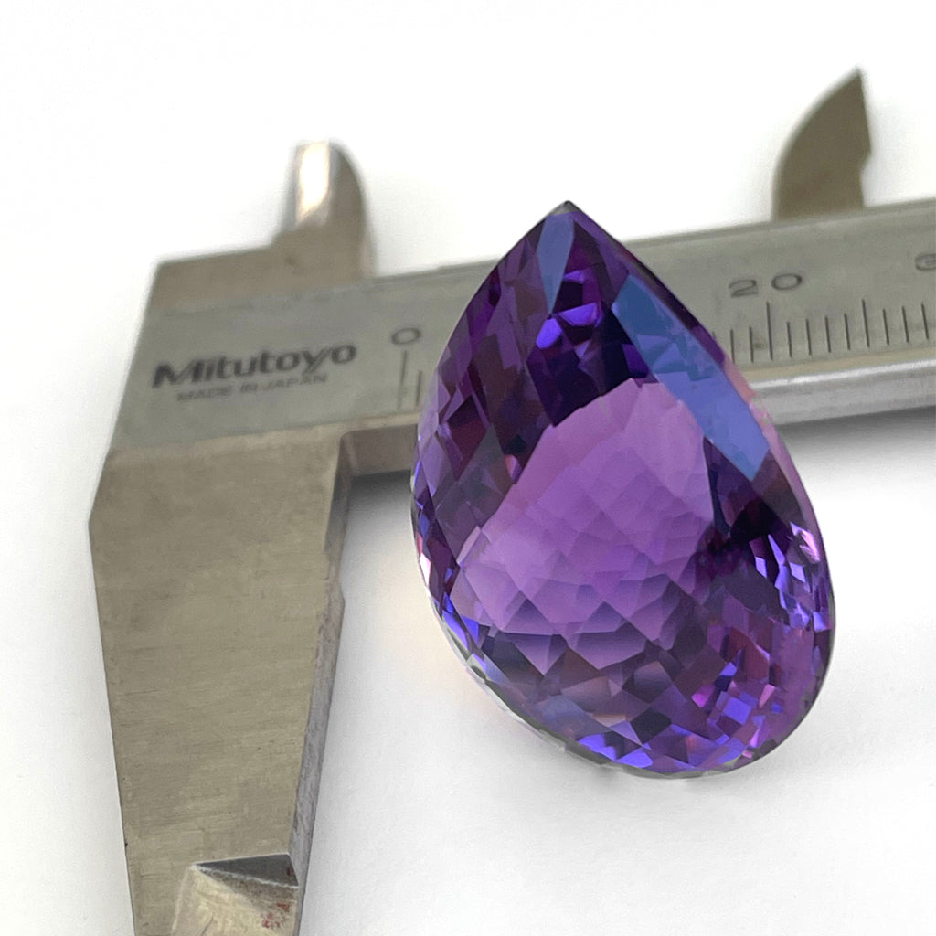 Amethyst - Purple Pear Cut - 39.31ct