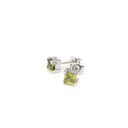 Peridot Square Cut Studs