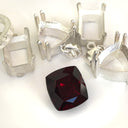 Garnet - Red Square Cushion Cut - 11.56ct