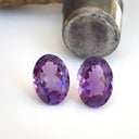 Amethyst - Purple Oval Cut Pair - 9.78ct