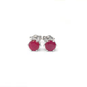 Ruby Six Claw Cathedral Set Studs