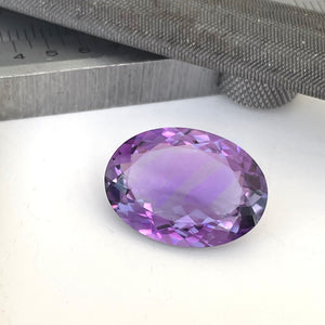 Amethyst - Purple Oval Cut - 8.96ct