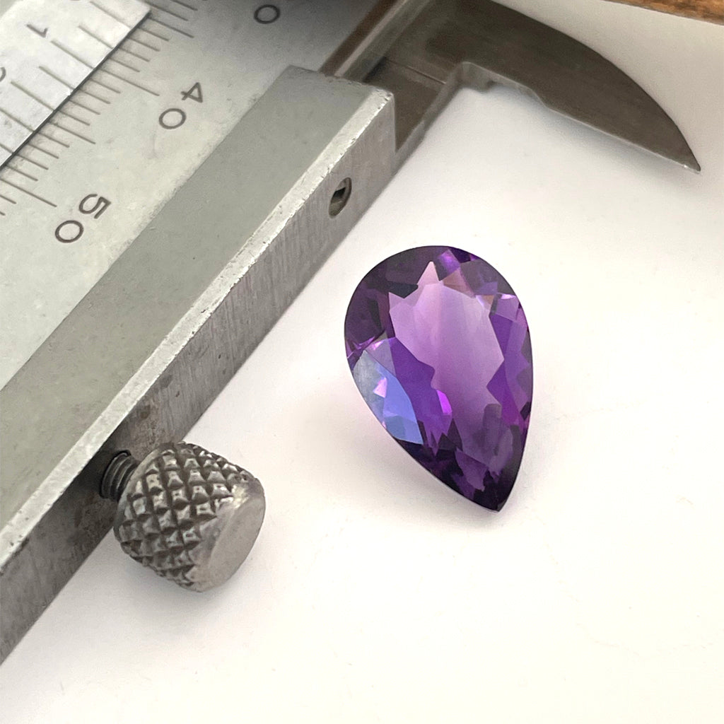 Amethyst - Purple Pear Cut - 4.25ct