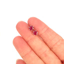 Ruby Six Claw Cathedral Set Studs