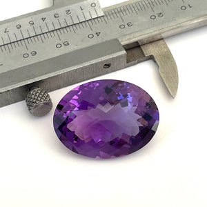 Amethyst - Purple Oval Cut - 38.30ct