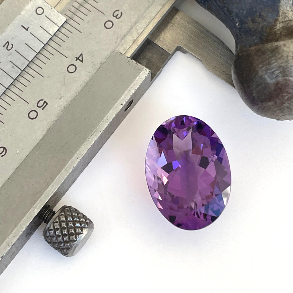 Amethyst - Purple Oval Cut - 11.41ct