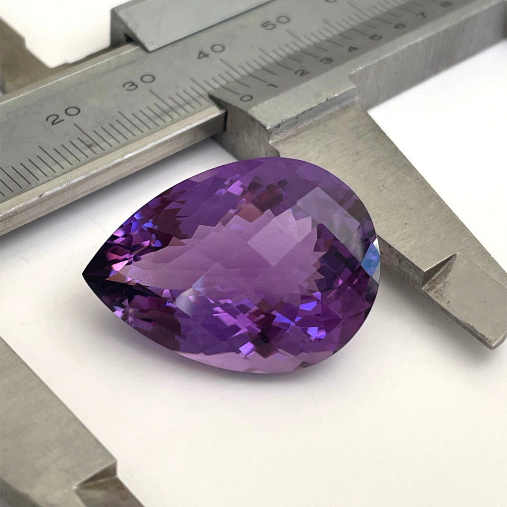 Amethyst - Purple Pear Cut - 39.31ct