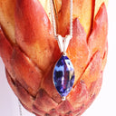 Magnificent Marquise Cut Tanzanite Split Bale White Gold Pendant