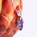 Magnificent Marquise Cut Tanzanite Split Bale White Gold Pendant