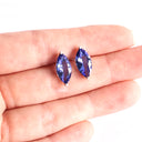 Magnificent Marquise Cut Tanzanite White Gold Earrings