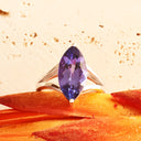 Magnificent Marquise Cut Tanzanite White Gold Ring